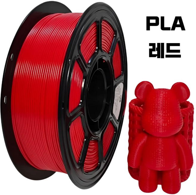 올리민 PLA 필라멘트 3D프린터 FILAMENT 1kg 1.75mm, 레드