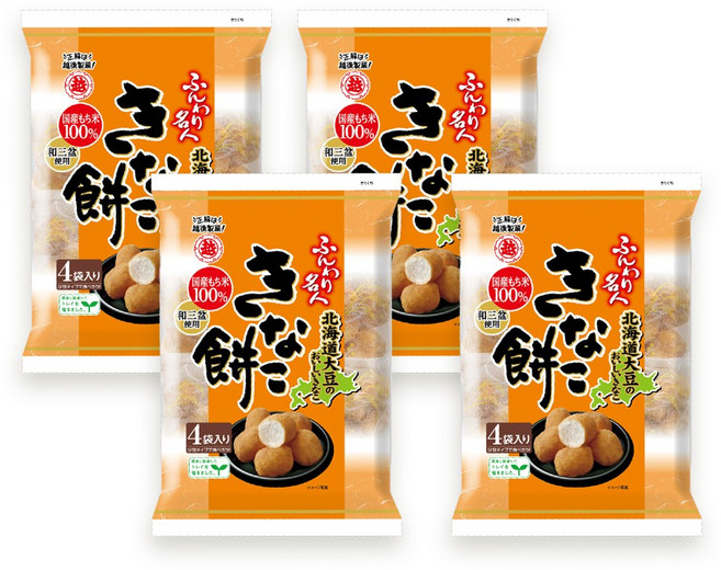 훈와리메이진 콩가루 모찌 스낵, 75g, 4개