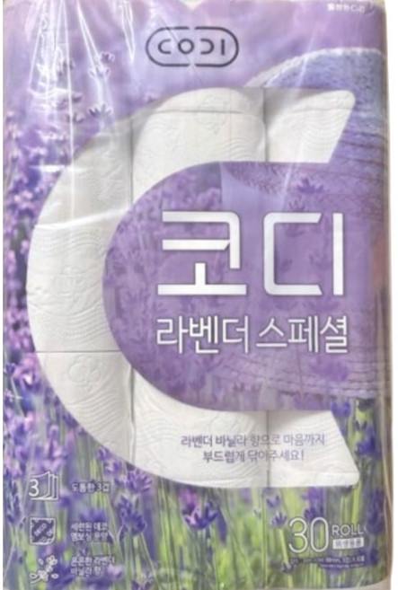 코디 라벤다 스페셜 3겹 롤화장지, 35m, 30롤, 1개