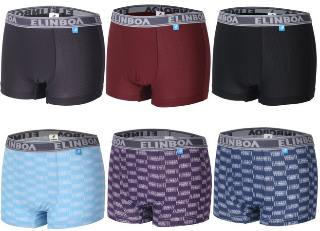 엘인보아 아스킨 메쉬 드로즈 6종 솔리드 로고블럭