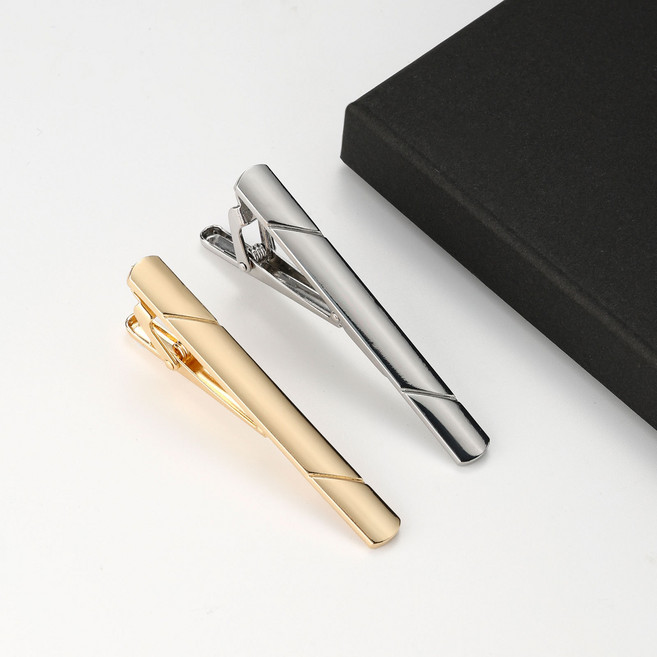 남성 정장 고급 넥타이핀 세트 (베이직3종 사선포인트2종)