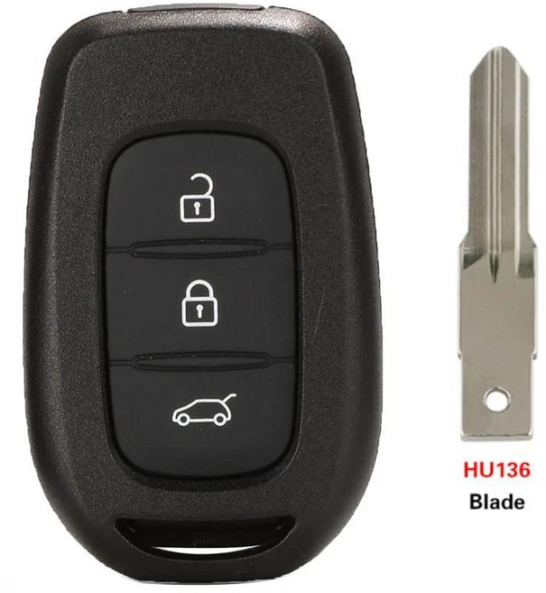 더스터 심볼 트래픽 산데로 로건 클리오 캡처 라구나 마스터 시닉 리모컨 자동차 키 쉘 케이스, 1개, 색상: 10. 3 BT HU136 Blade
