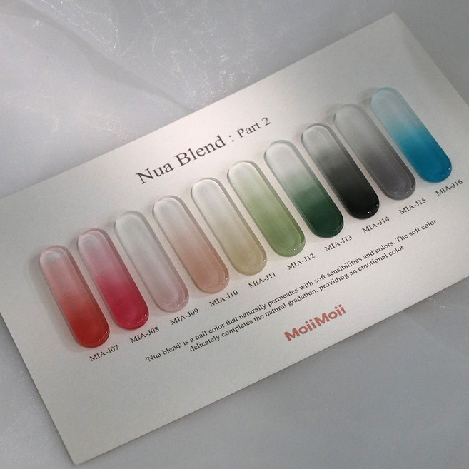 모이모이 누아블렌드2 컬러 그라네일 그라데이션, 1개, 2g, MIA-J13