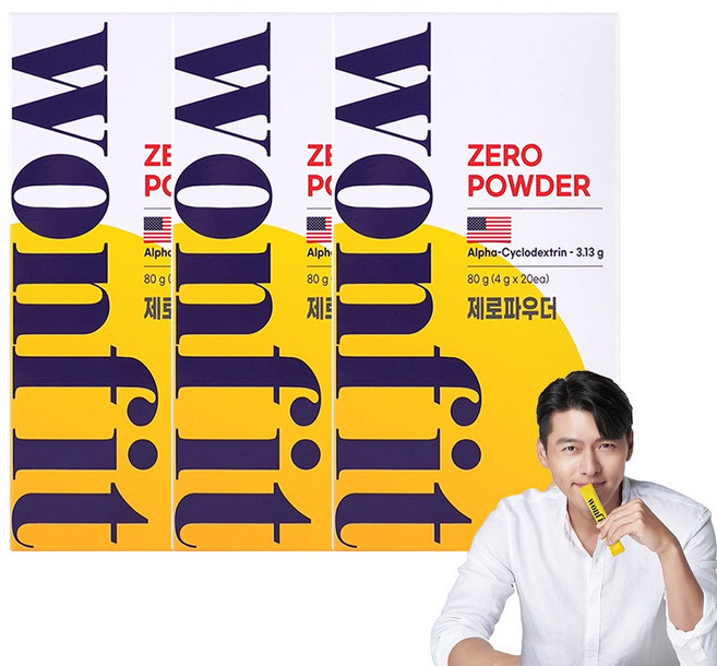 원핏 알파CD 제로파우더, 80g, 3개