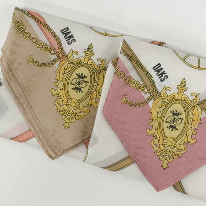 [백화점 정품] DAKS 닥스 프리미엄 쁘띠 스카프 실크 손수건