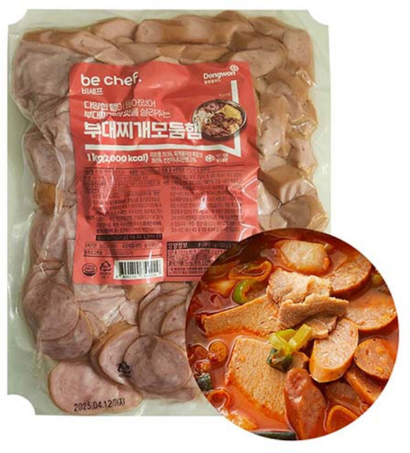 동원홈푸드 부대찌개모둠햄, 1kg, 1개