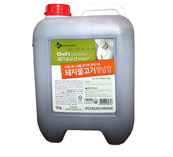 CJ 쉐프솔루션 돼지불고기 양념장 10kg 리뉴얼 상품