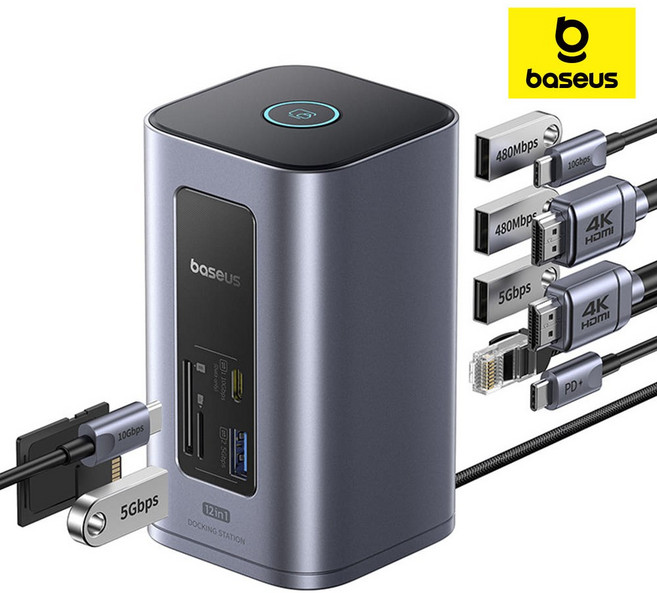 베이스어스 멀티 허브 12 in 1 도킹스테이션
