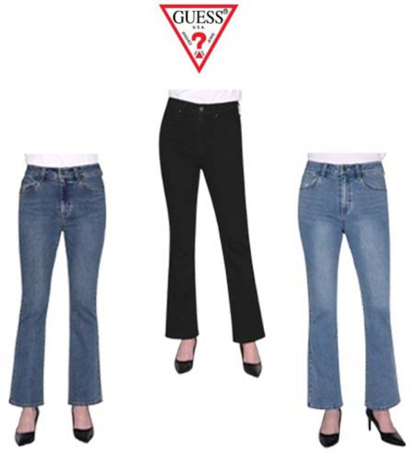게스 여성 청바지 슬림 부츠컷 날씬한 다리