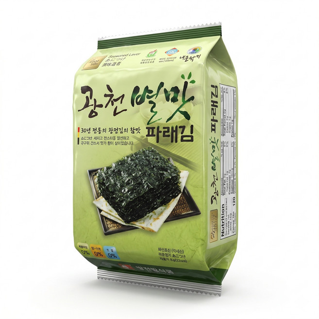 광천 별맛김 파래 도시락김 4g x 12봉 + 12봉, 12개