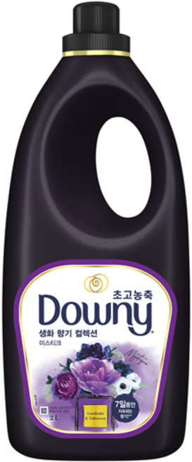 다우니 초고농축 섬유유연제 생화향기 미스티크 2L×4[D180＊4], 2L