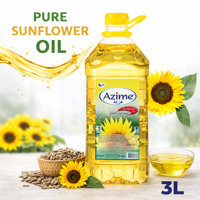Sunflower Oil Healthy & Versatile Turkiye 아지메 해바라기유 건강하고 다용도 터키산, 1개, 1.8L