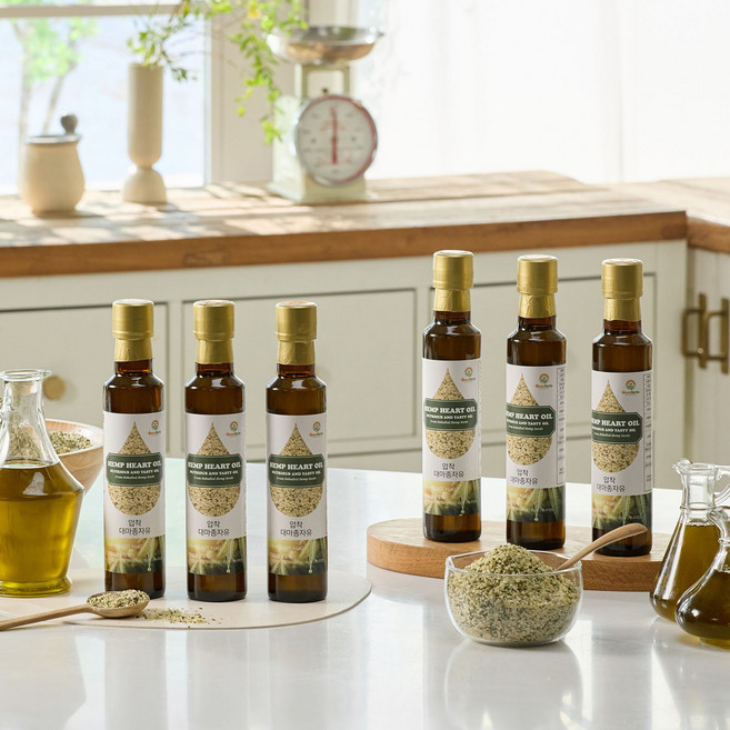 저온압착 대마종자유, 6개, 250ml, 단일속성