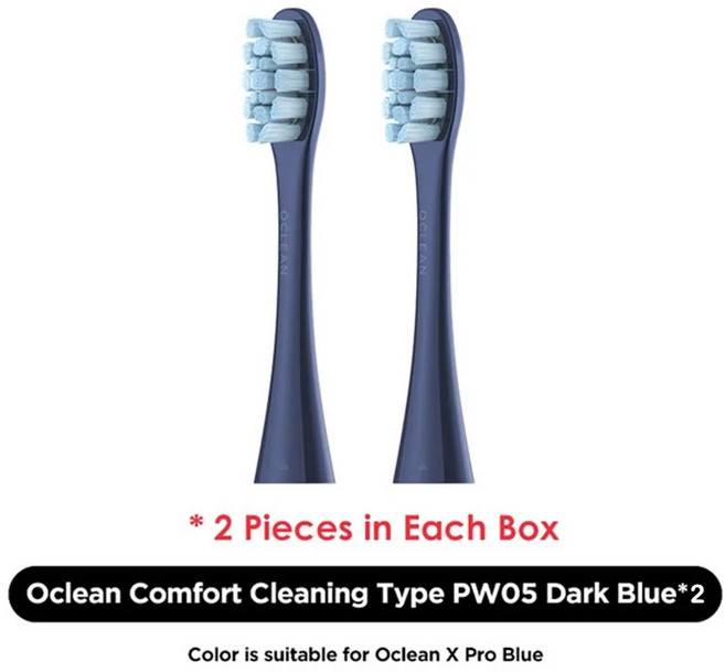 Oclean X/ X PRO/ Z1/ F1/ One/ Air 2 전동 칫솔 브리스톨 노즐용 교체용 브러시, 10 Oclean PW05