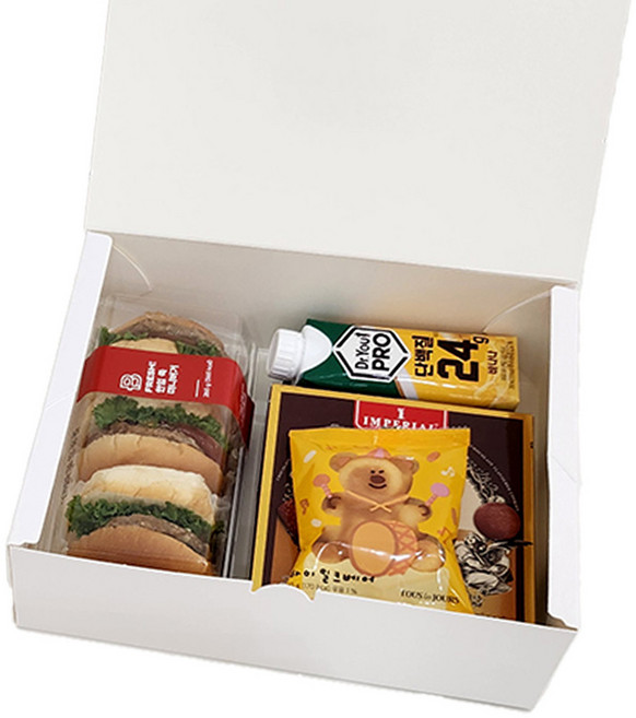 로티니 원터치 다용도 식품포장상자 화이트, 25개, (소)210x150x85