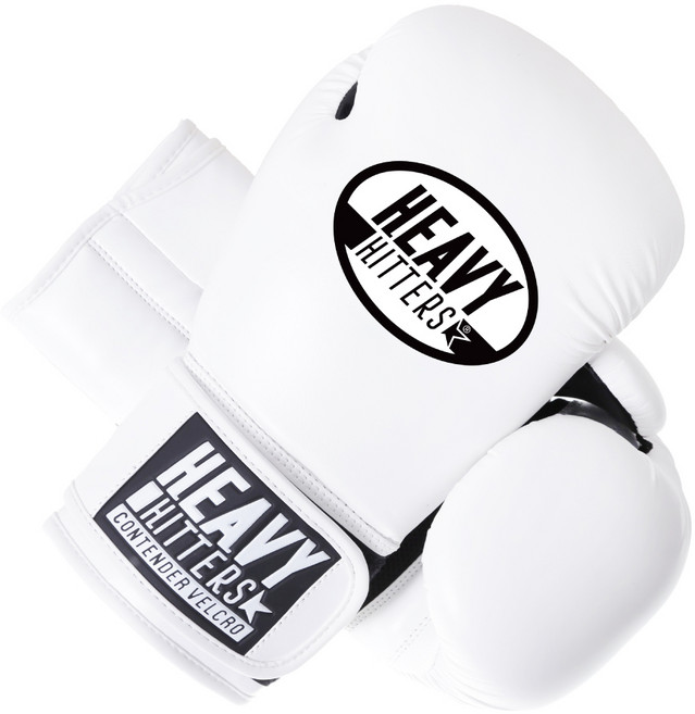 [헤비히터] 컨텐더 벨크로 복싱글러브 H3, 1개, H3-WH [화이트]