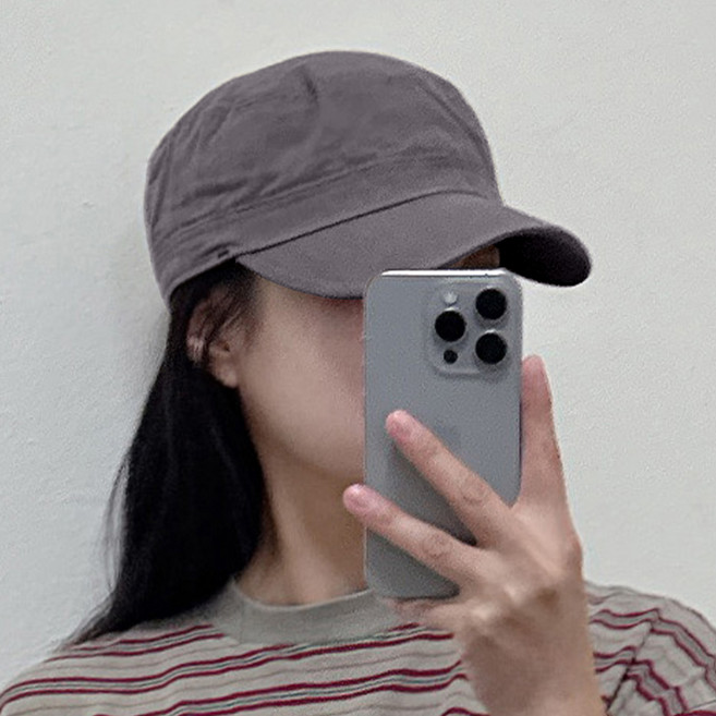 기본 면워싱군모 밴드형 남녀공용