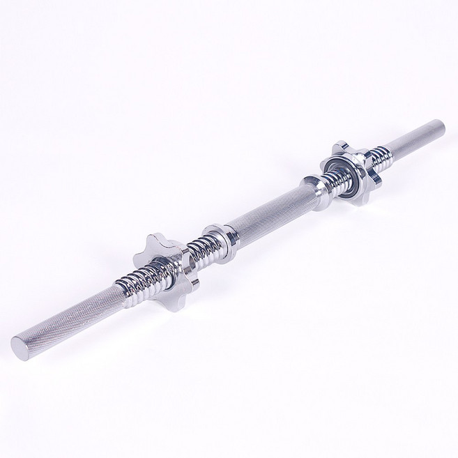 포스스포츠 크롬 덤벨봉 28mm 아령봉 무게조절 조립아령, 실버, 1개, 3kg