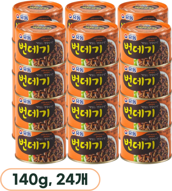 유동 유동번데기 130g x 24캔, 140g, 24개