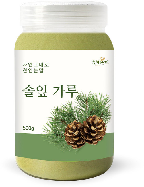 동의한재 100% 국산 솔잎 가루 분말, 500g, 1개