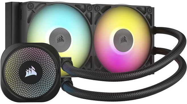 Corsair iCUE 링크 타이탄 360 RX RGB 액체 CPU 쿨러 360mm AIO 3배 RX120 팬 포함 인텔 LGA 1851/1700 AMD AM5/AM4 시스템, Black, 420mm AIO