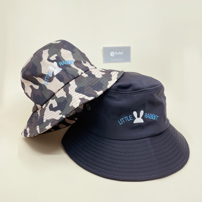 더시럽 UV 자외선차단 썬햇 아동벙거지 끈조절 어린이 아이스모자 2SET