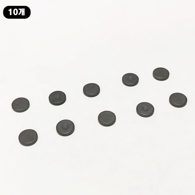 등방성 페라이트 실험용 원형 흑자석 약한자력 냉장고 사진 메모지 고정용 자력테스트 자성확인 조립용 종이 공예품 제작용, IFD15*3T, 면다극착자, 10개