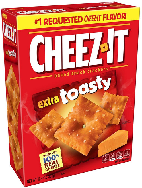 치즈잇 베이크드 스낵 크래커 엑스트라 토스티, 351g, 1개