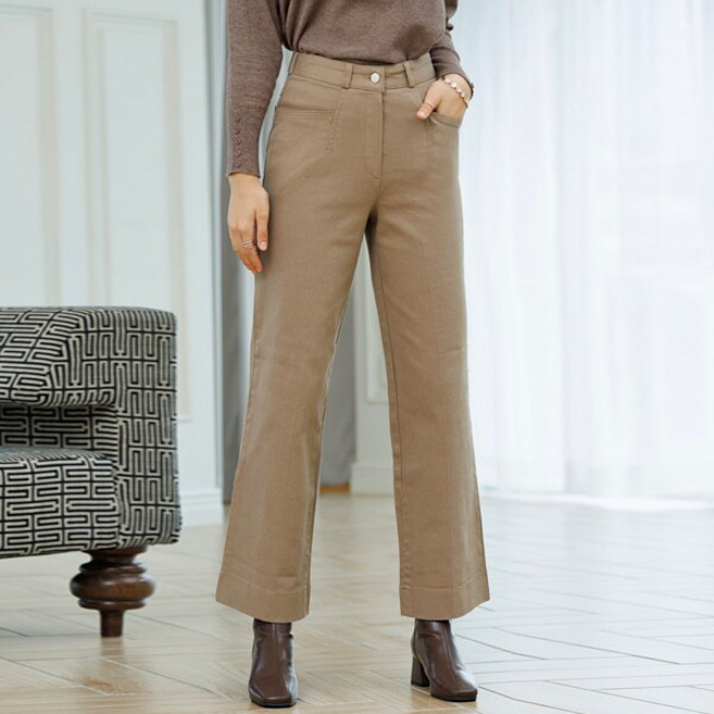 [데드라] PTD4054_DC 톤키세미와이드면팬츠