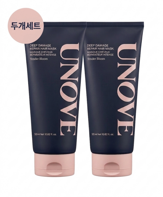(어노브) 딥 데미지 헤어 트리트먼트 EX 더블 기획 (텐더블룸 향), 320ml, 2개
