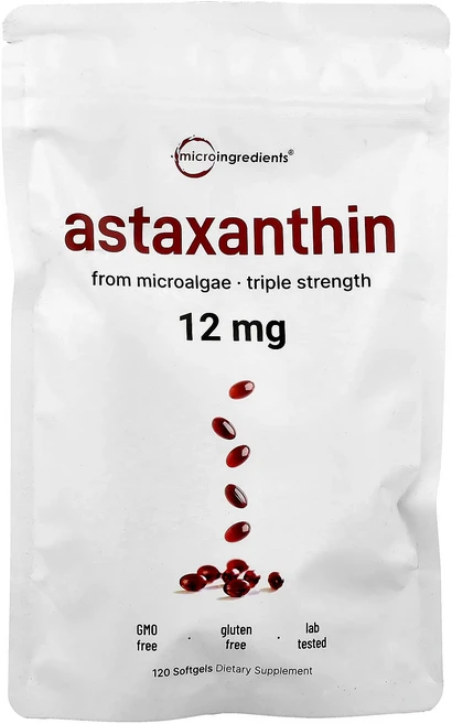 새해 첫좋은선물 Micro Ingredients 아스타잔틴 12mg 소프트젤 120정 제대로 할인합니다, MicroIngredients아스타잔틴12mg소프트젤1, 1개 - 쿠팡