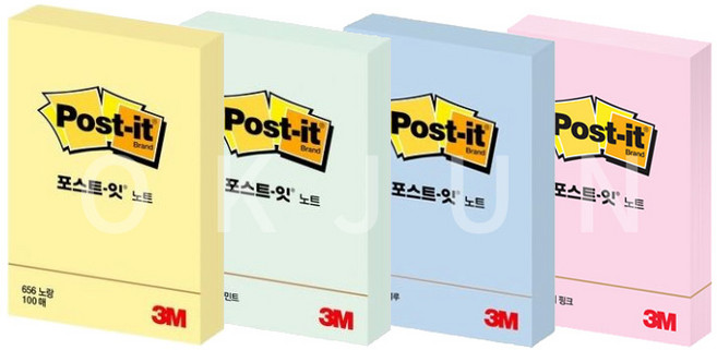 3M 포스트잇 656, 노랑, 1개