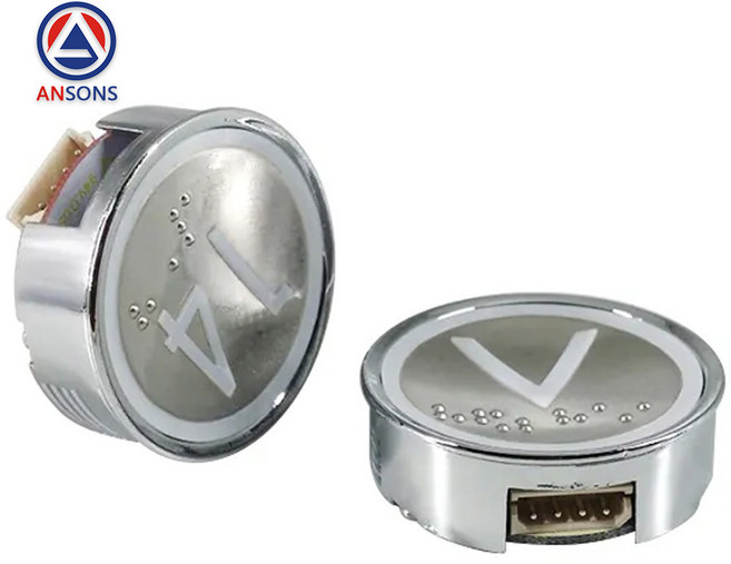 HD60-1 현대 STVF9 엘리베이터 푸시 버튼 안손 예비 부품, Green Braille 1pc, 1개