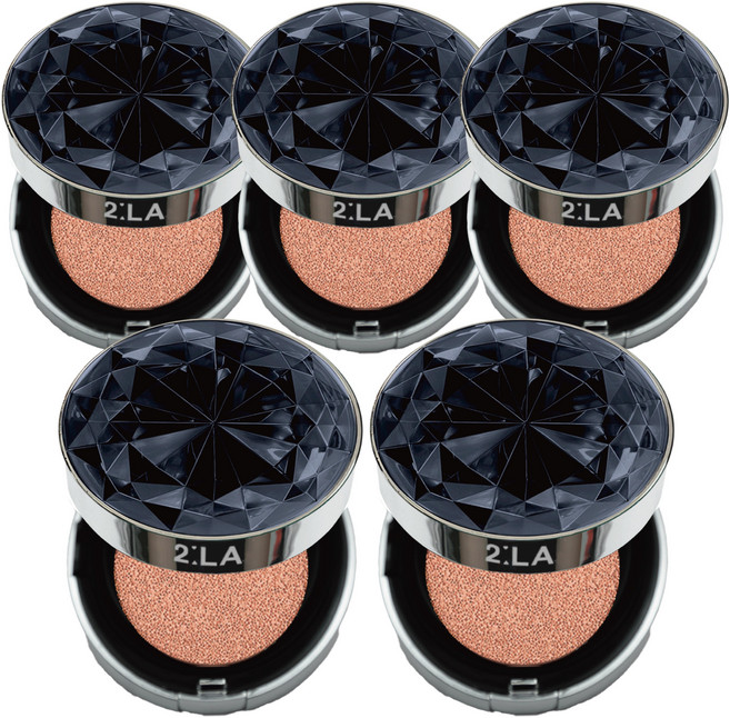 [면세점 브랜드] 투라 뱀파이어 여신 쿠션 팩트, 5개, 블랙 다이아 21호