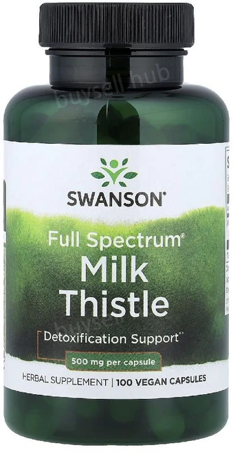 Swanson Full Spectrum 밀크시슬 500mg 비건캡슐 100정, 1개 - 쿠팡