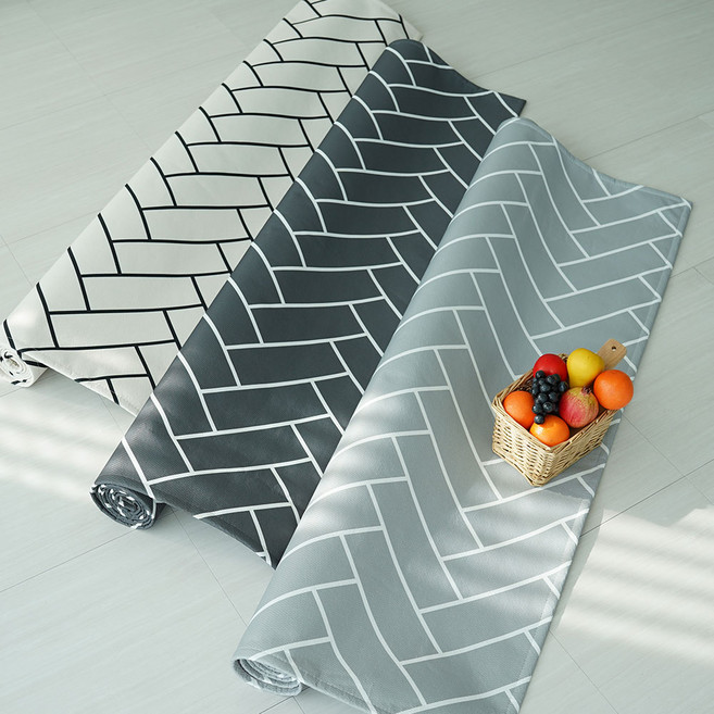 헤링본 먼지없는 모던 논슬립 사계절 러그 카페트 대