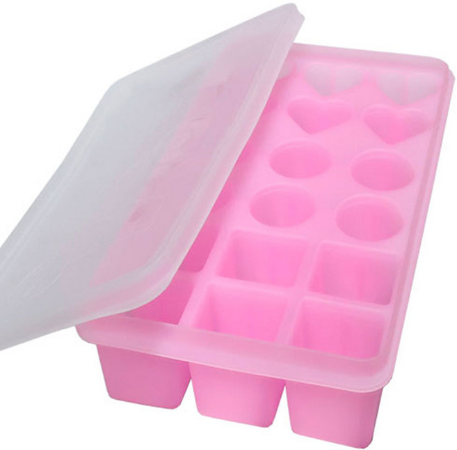 국산 파미레 실리콘 아이스 트레이 하트 모양 아이스큐브 얼음틀, 1개