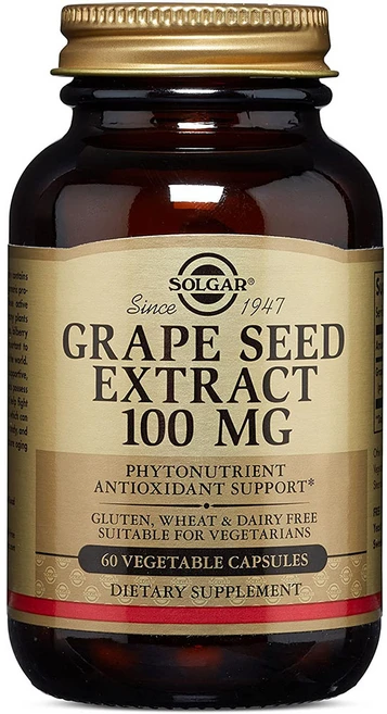 솔가 그레이프 씨드 추출물 100mg 베지터블 캡슐, 60정, 1개 - 쿠팡