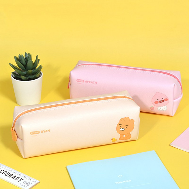 [카카오] 스탠다드 사각 필통 라이언 어피치, 1개