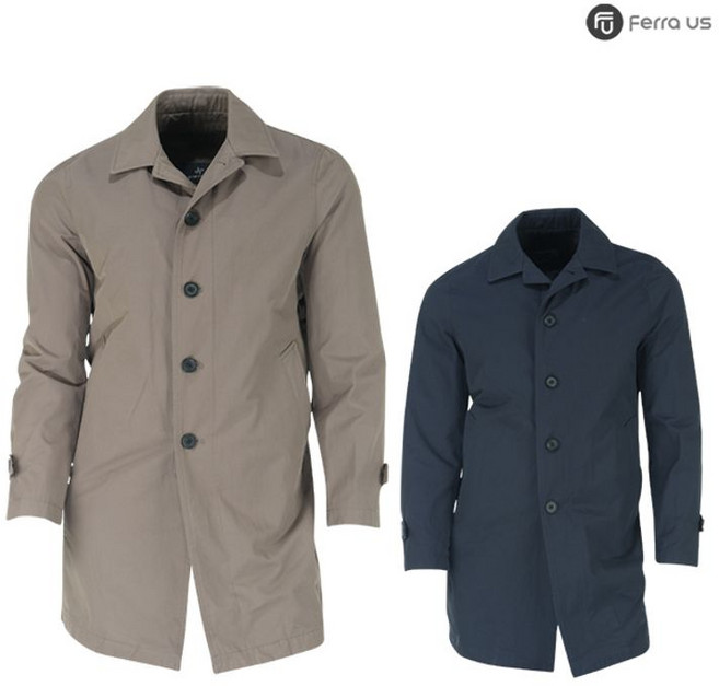 엣지애 페라어스 남성 누빔조끼 탈부착 버튼 코트 CJDJ7011W0