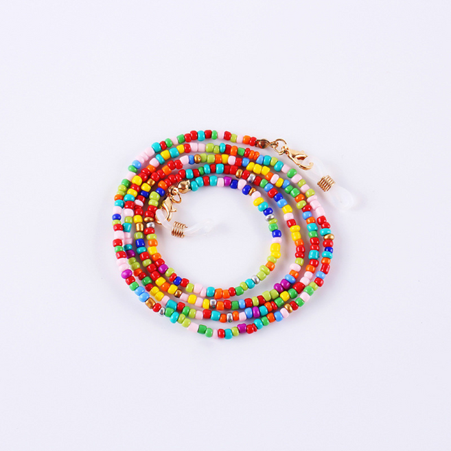 핸드메이드 비즈구슬로 만든 여성안경줄 스트랩