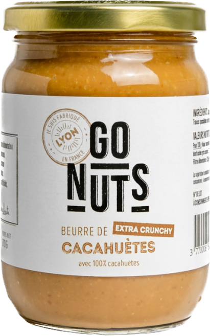 공식수입사 고넛츠 유기농 땅콩 피넛버터 엑스트라 크런치 270g, 1개