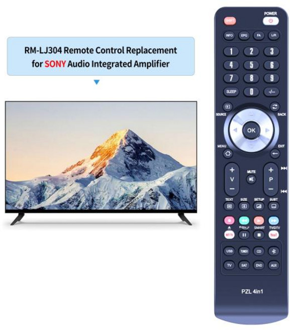 소니 AV/스테레오 수신기용 새 리모컨 RM-LJ304 RM-LJ30 소니 STR-DB925 STR-DB930 STR-DB940 STR-DB940QS