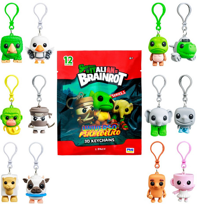 이탈리안 브레인롯 피규어 랜덤 키링, 1개