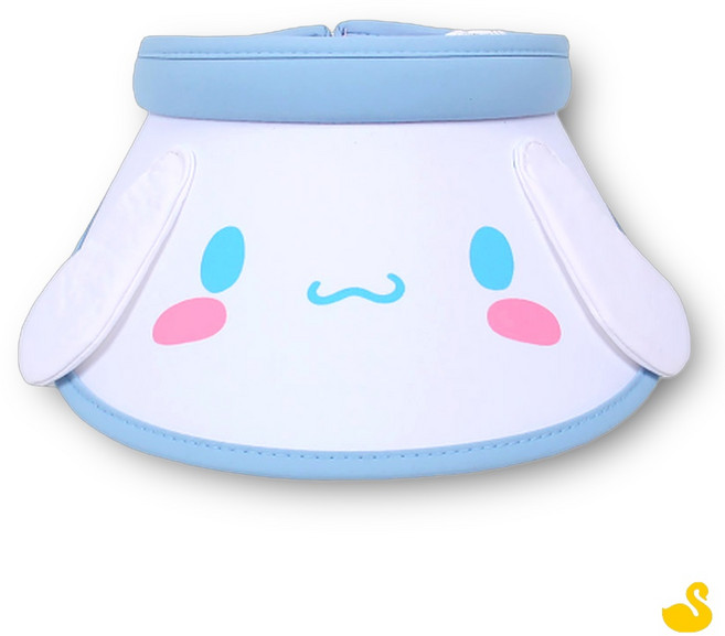 GOS 썬캡 시나모롤 입체 페이스 핀캡 햇빛가리개캡모자