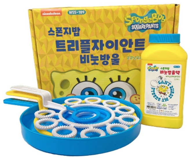 월성 스폰지밥 트리플 자이안트 비눗방울, 1세트