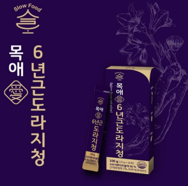 목애도라지청(상생) 목애() 6년근 도라지청 (10g10개)10박스 총100포, 100g, 10개