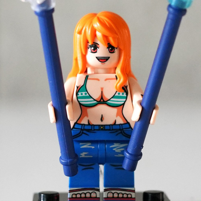 핸드브릭 팩토리 커스텀 미니브릭 피규어 원피스 시즌2 해적 호환 블록호환, 150. 크리마 택트 나미, 1개