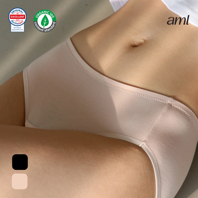 에이엠엘 여성 모달 질염 팬티 향균 소취 유기농 순면 위생 속옷