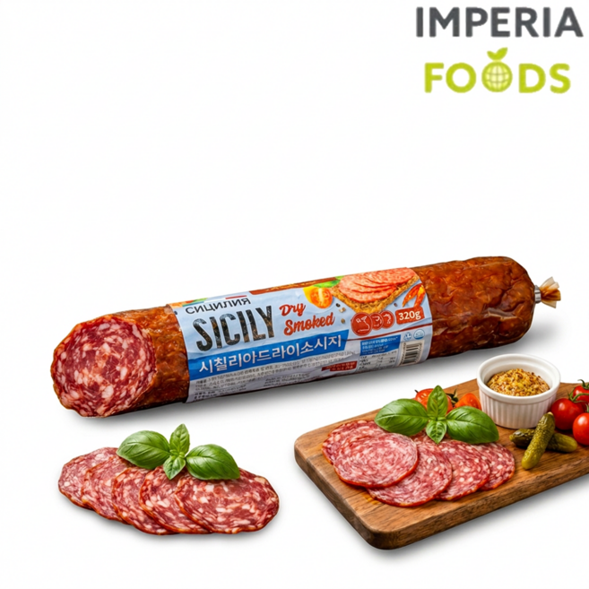 마에스트로 MAESTRO 시칠리아 훈제 소시지 Smoked Sausage 소고기 닭고기 한돈 320g, 1개